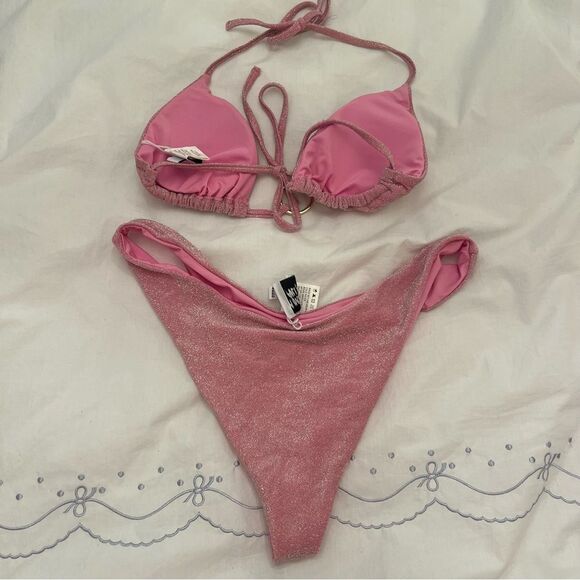 Princess Polly Pink Shimmer Bikini Set - Picture 4 of 5
